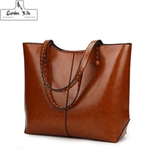 Large Capacity Casual Tote Bags 2018 Genuine Leather Women Handbags High Quality Multi-functional Lady Retro Bag Mochila Bolsas