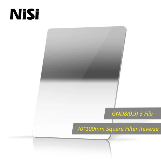 

NiSi 70*100mm 3stops Reverse GND8(0.9) Square Gradient Neutral Density Filter