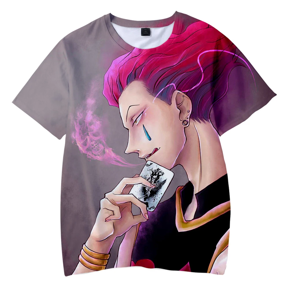 Детские футболки с 3D принтом Hisoka модные летние коротким рукавом 2019 повседневные
