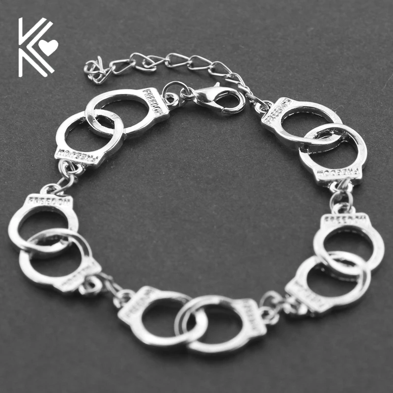 Fifty Shades of Grey Handcuff Bracelet Handcuffs Wristband Snap Button