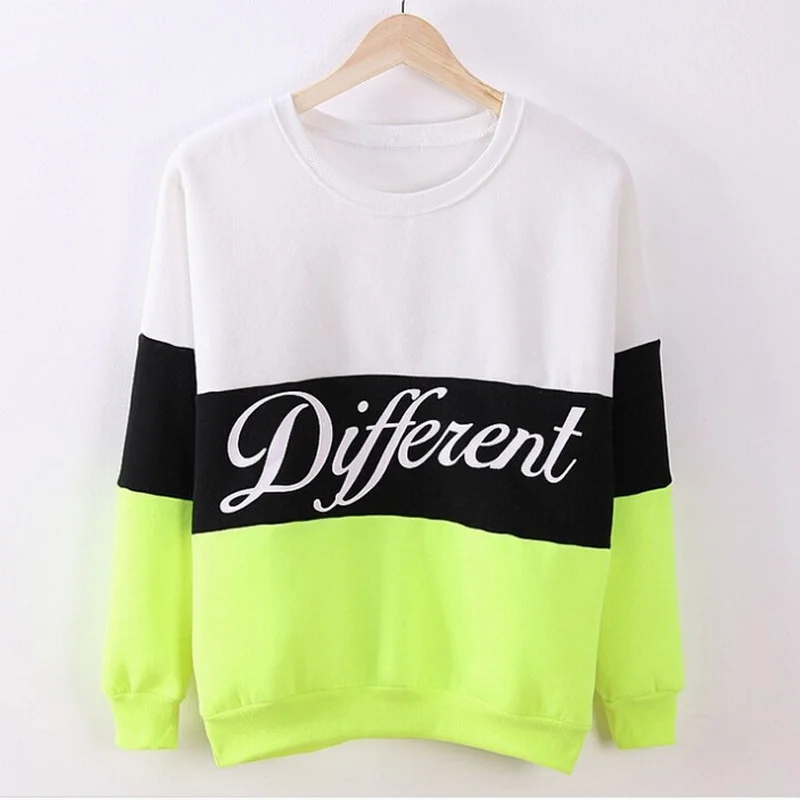 Осенне-весенние женские толстовки Лоскутная Толстовка флисовые спортивные
