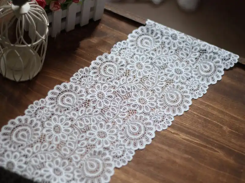 3YARDS 22CM BLACK WHITE LACE FABRIC DIY CRAFTS SEWING SUPPIES DECORATION ACCESSO