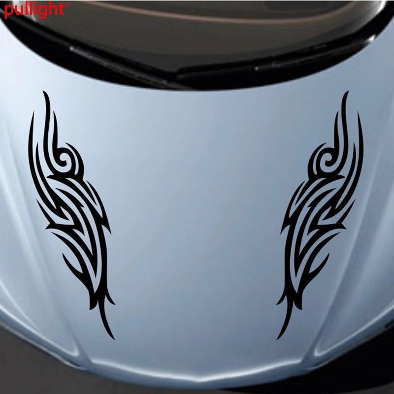 

1Pair Car Racing Tribal stripe Hood Decals Vinyl Truck Decor sticker