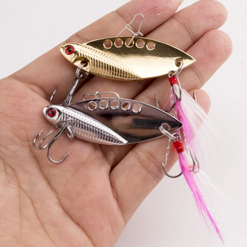 1Pcs Metal VIB Lures 10g 16g 23g Vibration Spoon Lure Fishing Lure Bass VIB bait artificial bait cicada lure vib bait