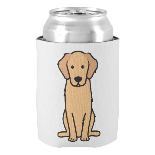 635 17 De Réductionchien Et Amoureux Des Animaux Faveurs Golden Retriever Chien Dessin Animé Peut Refroidisseur Unique Mariage Bébé Douche