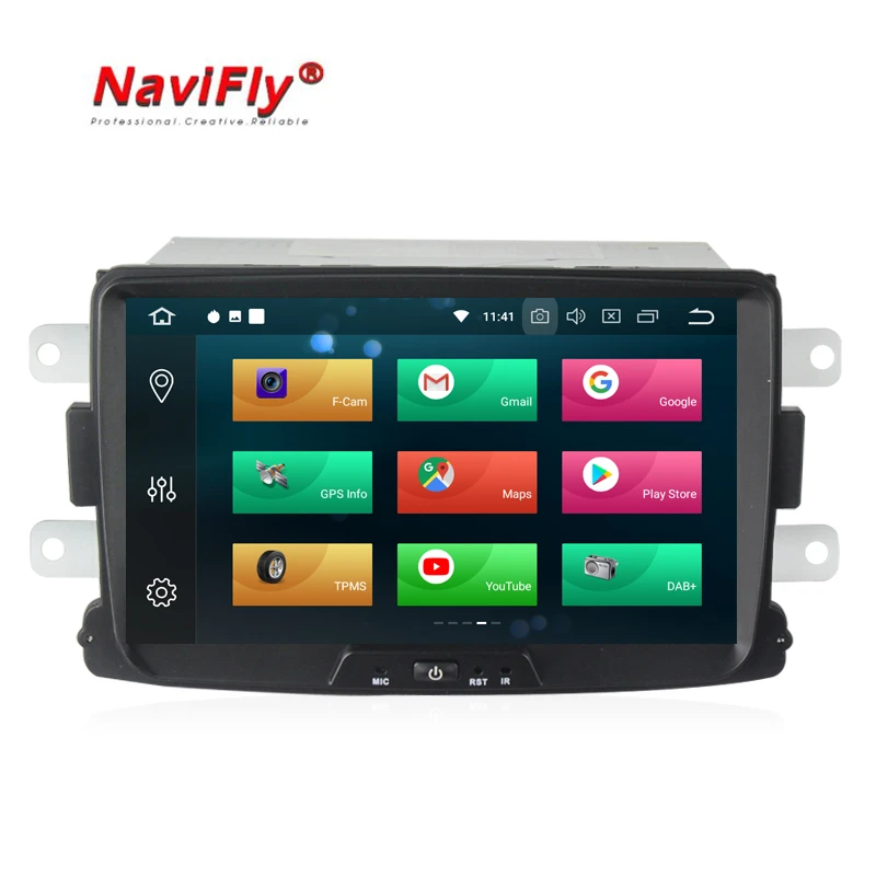 Top 4GB+32GB Android 8.0 car dvd radio for Lada Xray 2/ RENAULT Dacia/Duster/Logan/Sandero car gsp system multimedia player 8" HD 1
