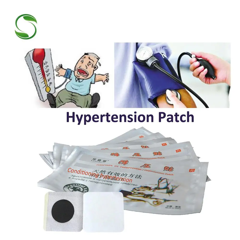 10pcs Anti hypertension patch Medical Plaster headache low reduce high blood pressure healing health care
