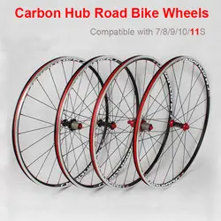 RT C200 ультра-легкие 28 "Гонка колеса для дорожного велосипеда комплект колес из углеродного сплава 120 нажатий герметичный подшипник 700C
