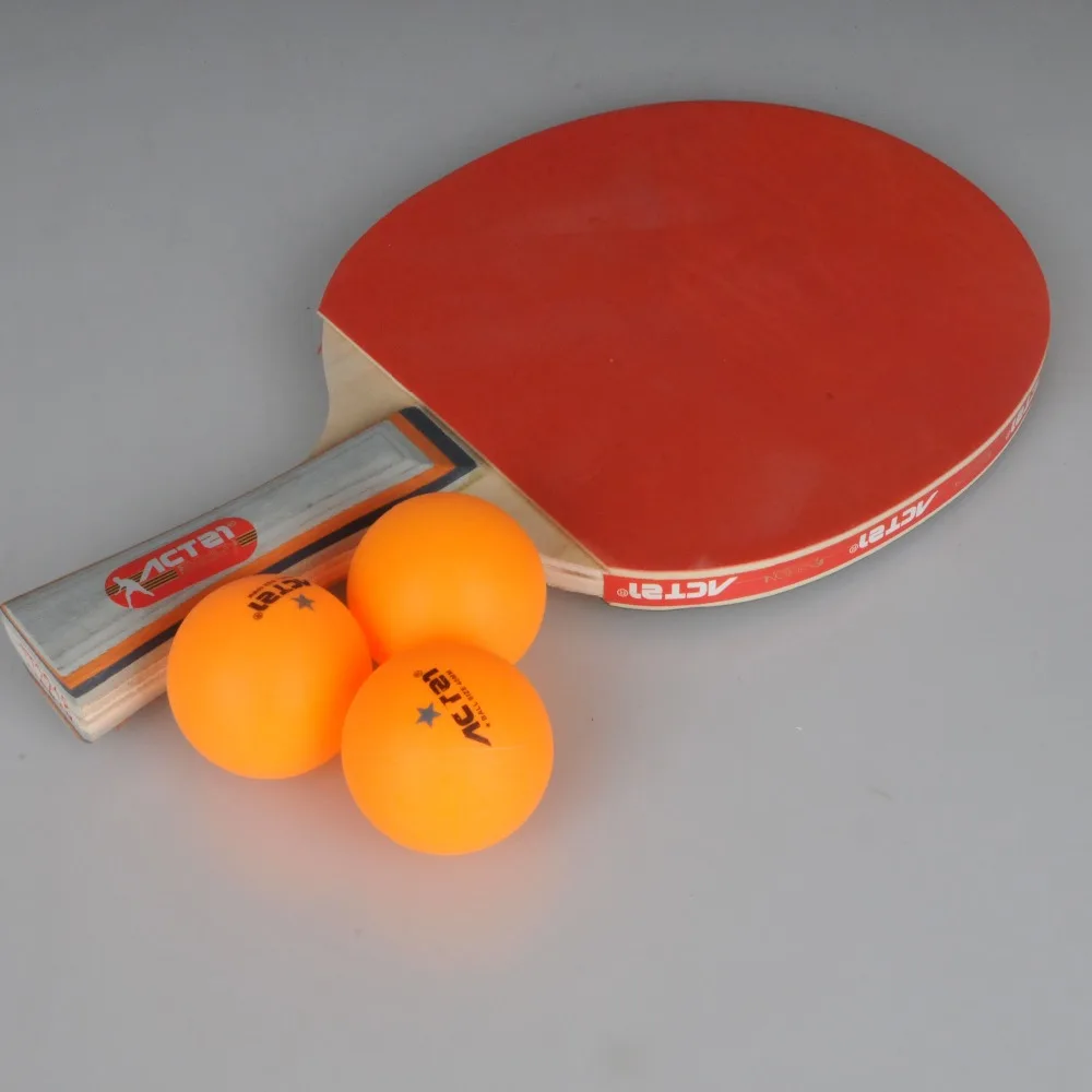 ACTEI 2 шт. отправить 3 мяча станок для резки теннисной ракетки II прямой захват теннисной резины профессиональная длинная ручка пинг ракетки