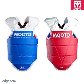 

Mooto TaeKwonDo Red Blue Chest Guard Gear WTF KTA Approved Protector