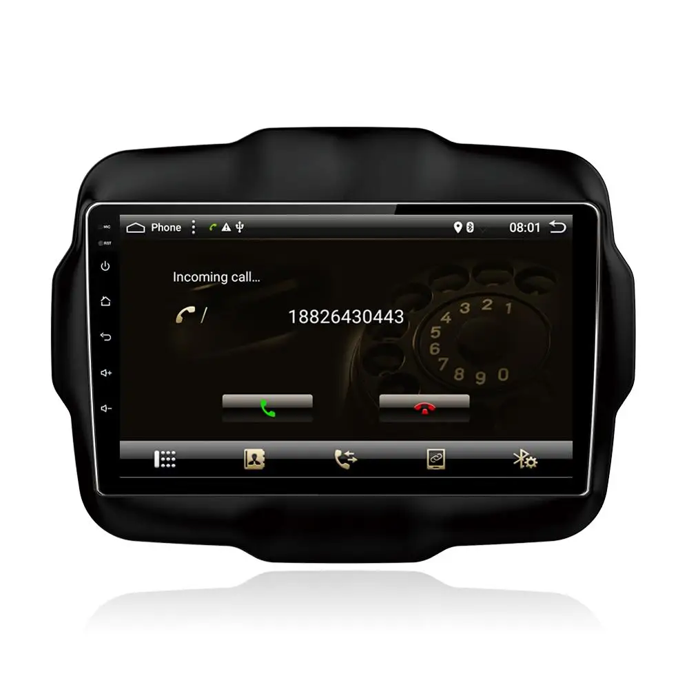 STAPON 9 дюймов для jeep renegade 2016 Android 8 1 2GBRAM Восьмиядерный автомобильный DVD MP5