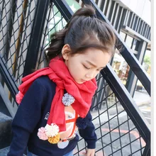 Весенние детские клетчатые зимние осенние шарфы для девочек и мальчиков, шаль, Детские хлопковые воротники с воротником, теплый детский шейный платок