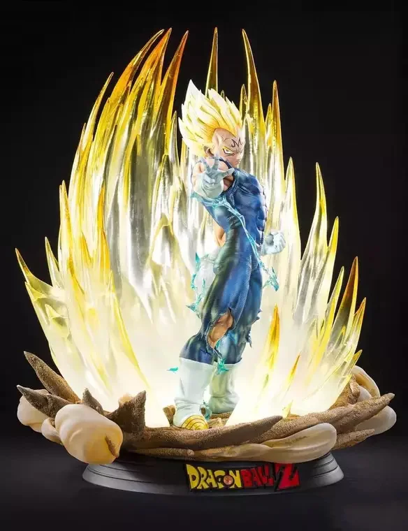 20,4" Статуя Dragon Ball Saiyan бюст Вегета 1:4 полноразмерный портрет со светодиодный светильник GK фигурка Коллекционная модель игрушки H32 - Цвет: Многоцветный