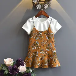Платья для малышей, коллекция 2019 года, брендовая одежда для маленьких девочек, платье принцессы для девочек, бальное платье из пряжи