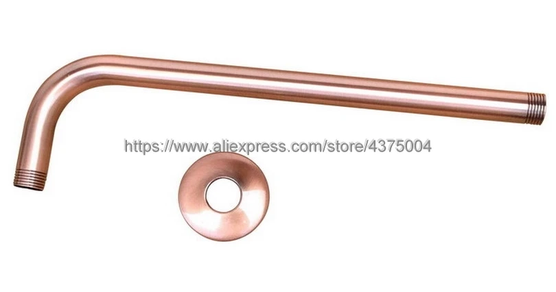 Antique Red Copper Round 8" Rainfall Shower Head Extension Pipe Wall Arm Shower Arm Bathroom Accessory (Standard 1/2") Nsh100 shower head,shower nozzle