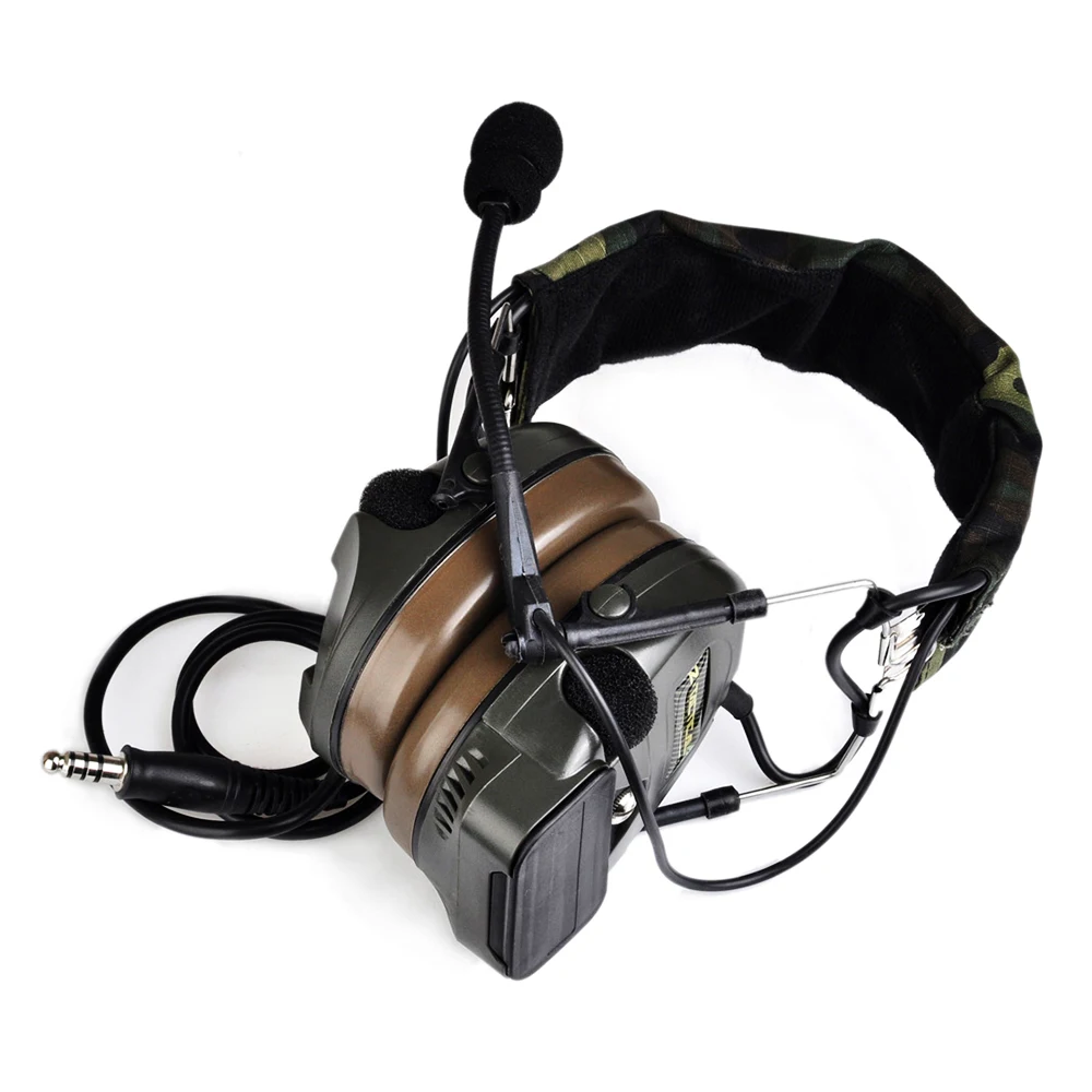 Airsoft Comtac Z 054 I Headset Style Tactical Headset OD Helmet