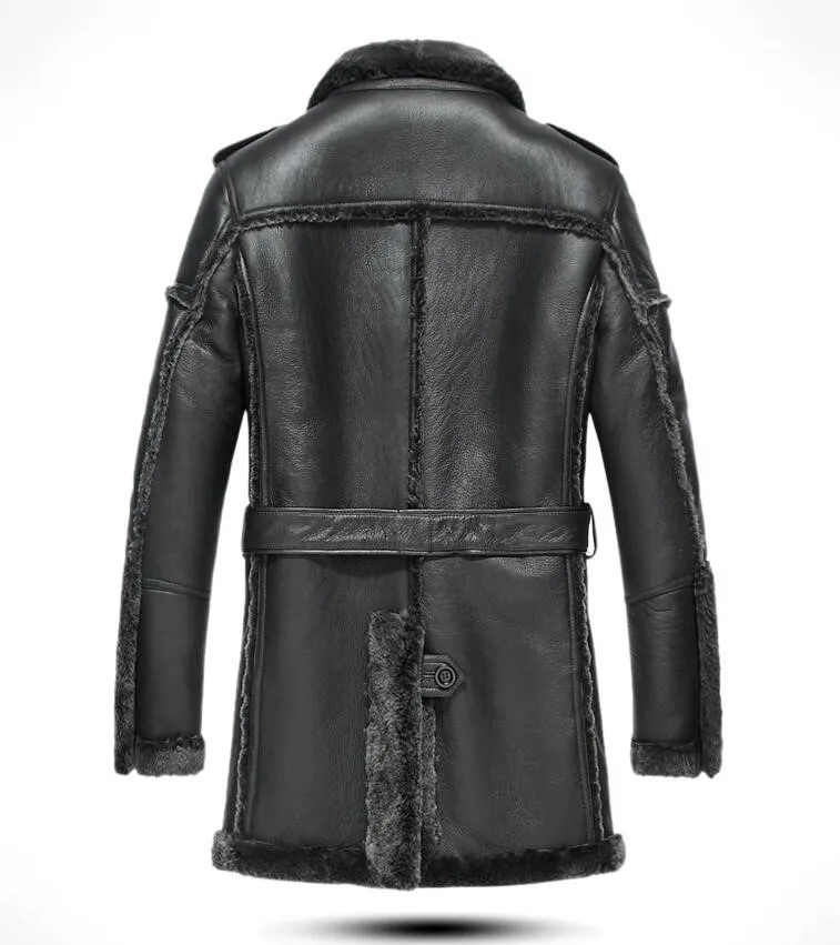 Новое поступление зимняя мужская куртка в стиле ретро для отдыха из натуральной