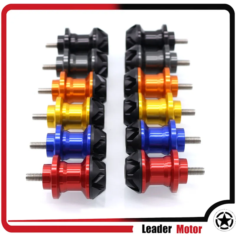 

For YAMAHA MT09 FZ-09 FJ-09 MT-09 Tracer FZ-10 MT-10 Motorcycle Accessories Swingarm Spools stand screws Slider 6MM 6 Colors