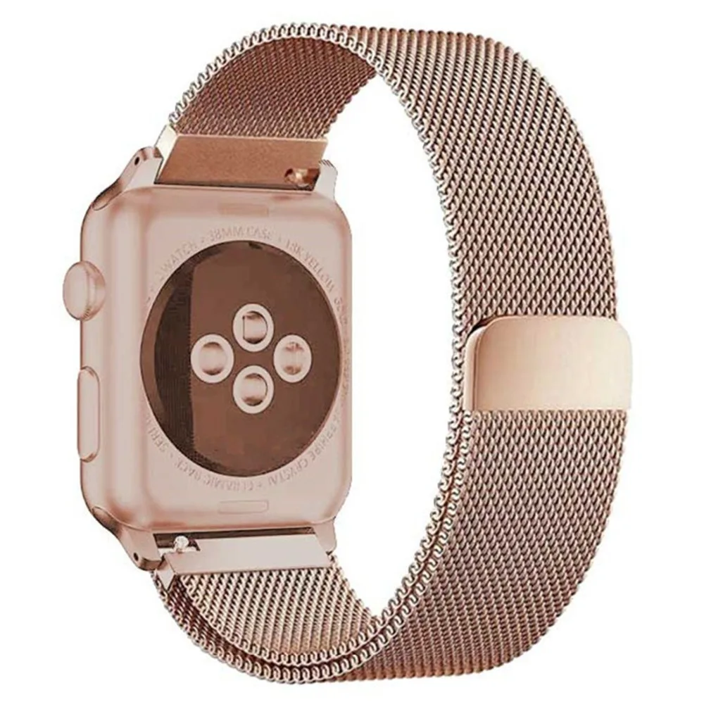 Миланская петля для apple watch band 4 44 мм 40 мм correa aplle watch 42 мм 38 мм браслет из нержавеющей стали iwatch 4/3/2/1