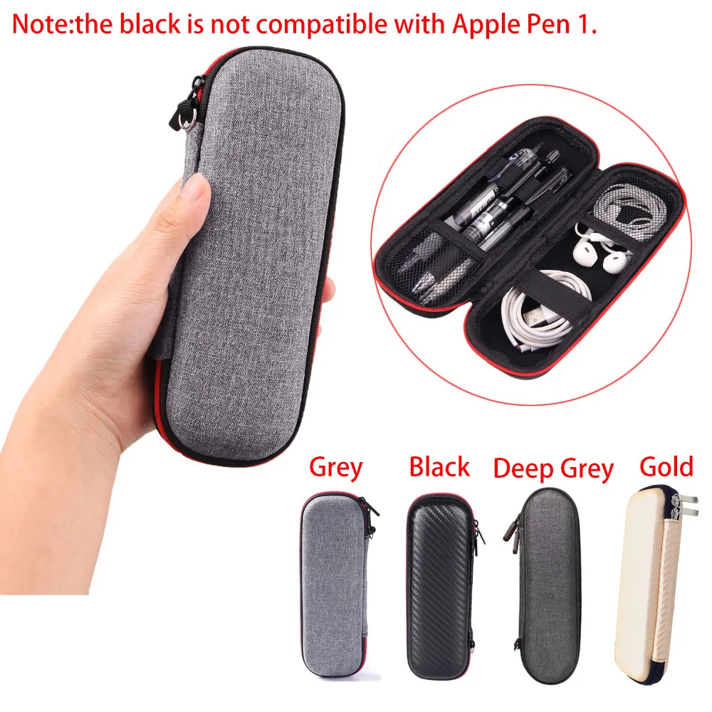 

Besegad Portable EVA Hard Shell Storage Carry Case Bag Holder Pouch Cover for Apple Pencil iPencil Airpods Air Pods Accessories