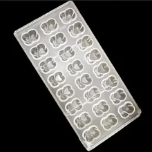 Новые 3 D DIY в форме двух сердец PC поликарбонатные формы для шоколада решетки льда милые формы для шоколада, выпечки# SD2075