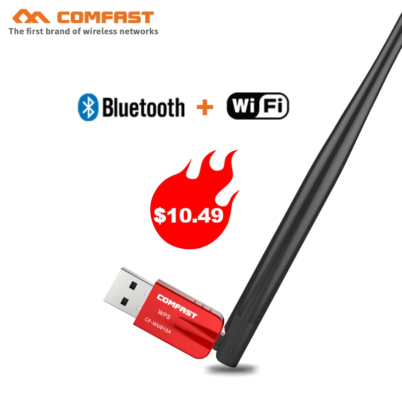 

5Ghz AC600 AC Wireless usb Wifi Adapter Dual Band Antenna 600M Bluetooth 4.2 PC computer Network Card WPS wifi receiver emitter