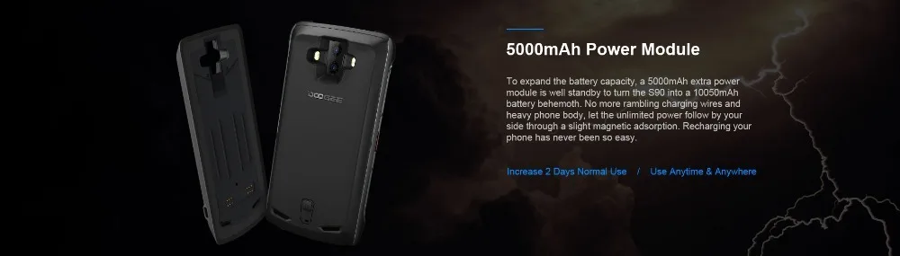 Оригинальный Ip68 Doogee S90 4g мобильный телефон Водонепроницаемый противоударный 5050 mah 6,18 ''Mt6671 6 gb 128 gb смартфон 16mp Камера сотовый телефон