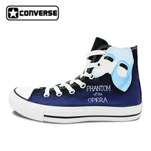 Converse All Star Women Shoes Men Chuck Taylor Canvas Sneakers Design Phantom Of the Opera Hand Painted Skateboarding Shoe