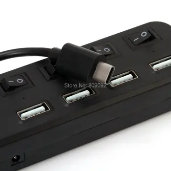 

USB 3.1 Type C Multiple USB 2.0 4 Port Hub Adapter With Switch For 2015 Macbook