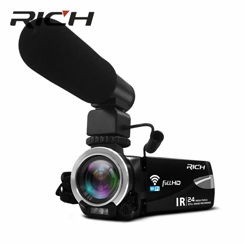 US $711.55 10pcsLot RICH HD Camera 800million CMOS 30inch With WIFI HD NTSCPAL Output USB20 Infrared Remote Control Night Vision