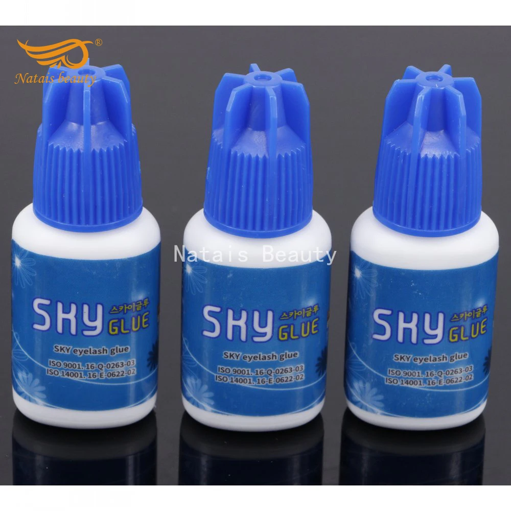 

3 pcs/lot Sky S Fast Drying Glue Professional Adhesive for False Eyelashes Extension Glue Long Time Fast Drying 1 to 2 Seconds