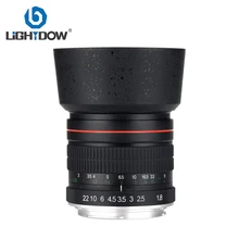 Lightdow 85mm F1.8-F22 lente da câmera do retrato do foco manual para canon eos 550d 600d 700d 5d 6d 7d 60d dslr câmeras
