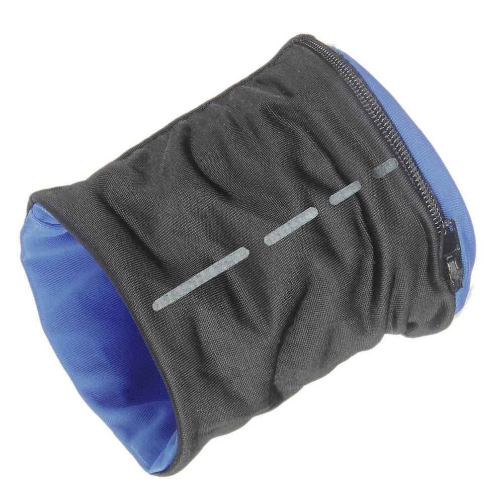 Светоотражающая молния карман обмотка для поддержки запястья ремни двойная лайкра фитнес Велоспорт спортивный браслет волейбол бадминтон Sweatband - Цвет: as picture showed