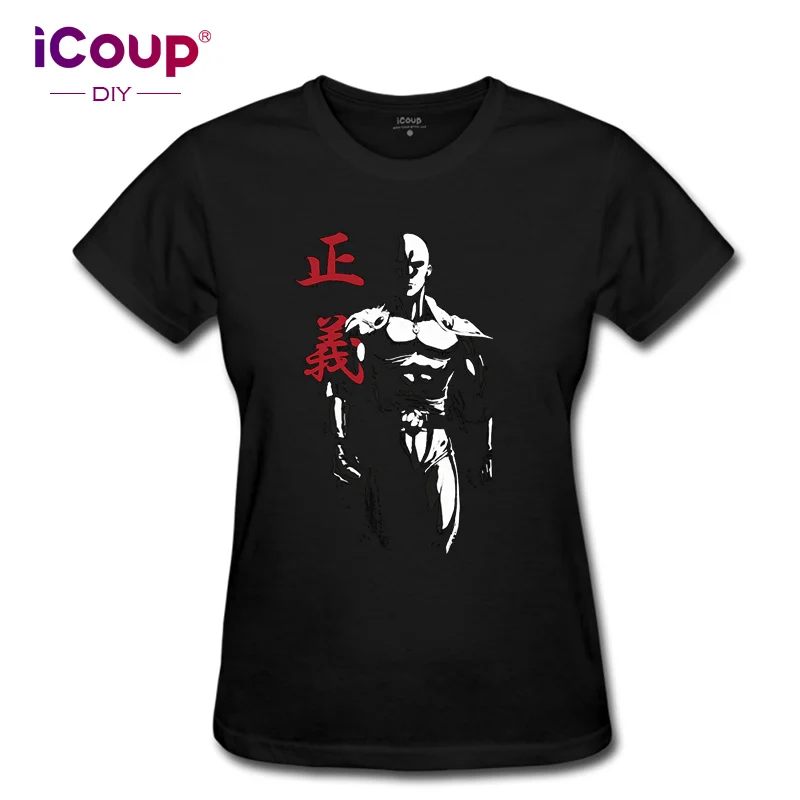 ICoup Women's One Punch Man 100% хлопок короткий рукав | Женская одежда