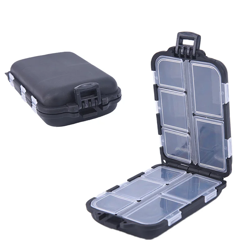 1pc Fishing Lure Compartments Storage Case Box Plastic Fish Spoon Hook Bait Tackle Pesca Isca Fishhook | Спорт и развлечения