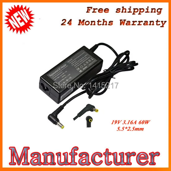 Новый Адаптер Для Ноутбука Fujitsu Lifebook T-4020 T4020D T4020 T-4010 T4010 19 В 3.16A 5.5*2.5 мм ПЕРЕМЕННОГО