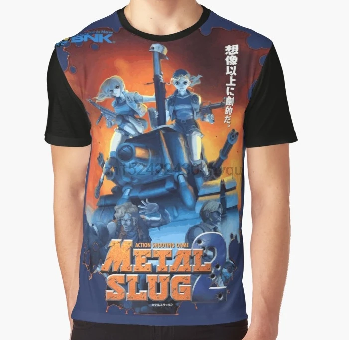 

All Over Print 3D Women T Shirt Men Funny tshirt Metal Slug 2 (Japanese Advertisement Art) Graphic T-Shirt