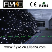 Стандарт огнестойкости в Великобритании 4 м* 6 м покрывало со светодиодными лампами, светодиодная ткань с визуальными эффектами, светодиодный штор