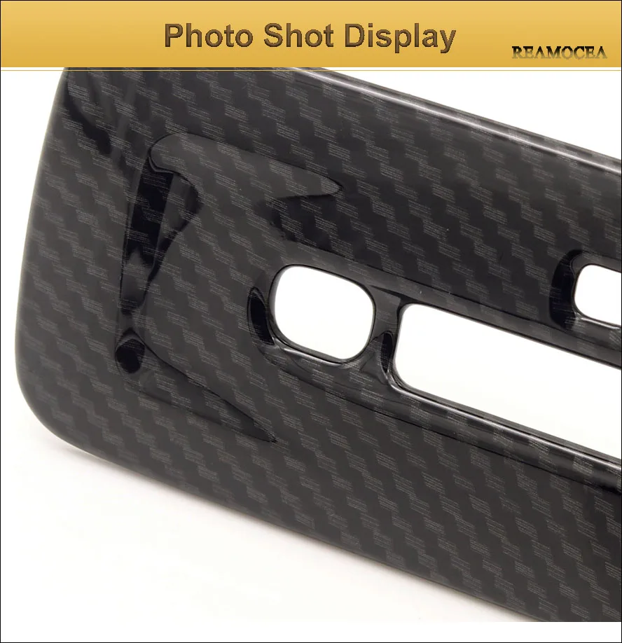 Reamocea For Toyota Camry 2018 Carbon Fiber Car Back Rear Tail Reading Switch Button Light Lamp Frame Trim Decoration Cover (11)