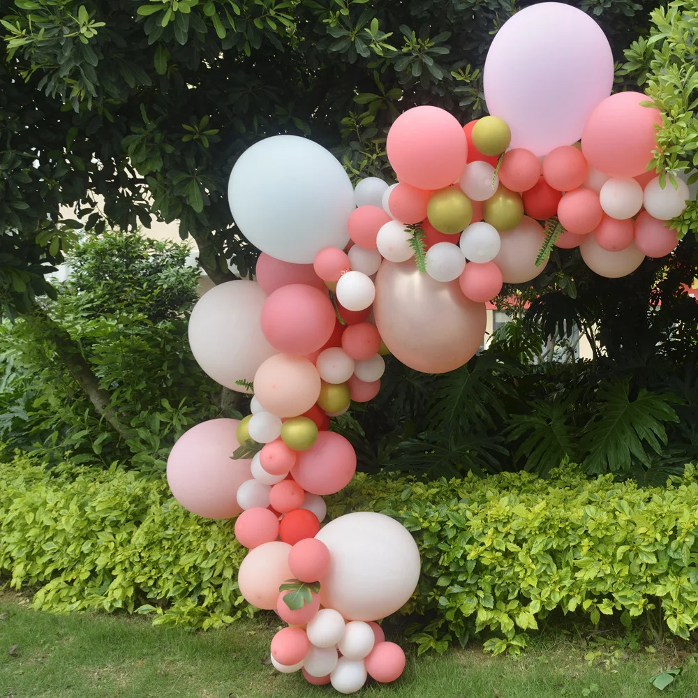 

123pcs Balloon Arch Garland Kit Ballons Wedding Baby Shower Girls Pink Birthday Anniversary Party Backdrop Christmas Decoration