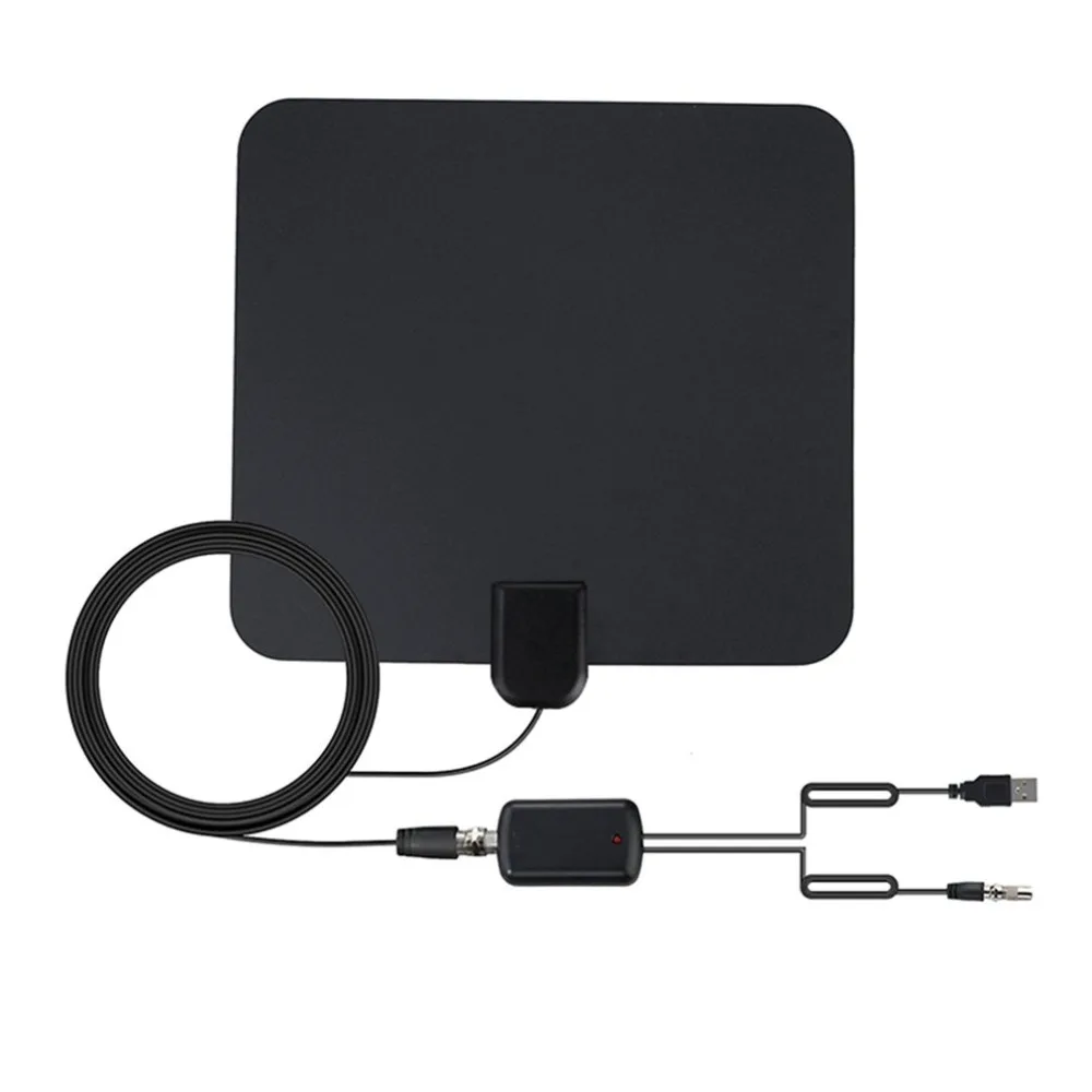 

25DB Lightweight Thin Flat Indoor HDTV Amplified HD TV Aerial Multi-directional Digital Indoor TV Aerial Easy To Set UP