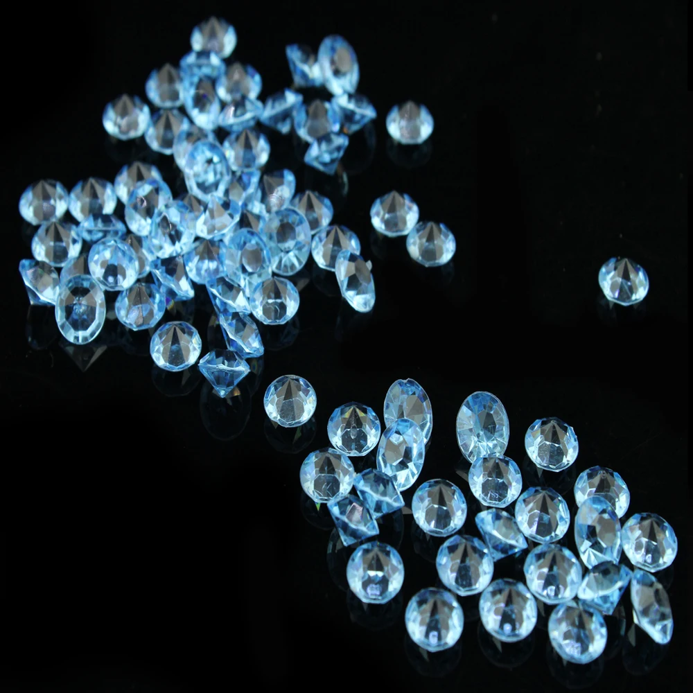

1000PCS 10mm 4ct Wedding Party Decoration Dark Violet Diamond Confetti Table Scatters Decoration Acrylic Crystals