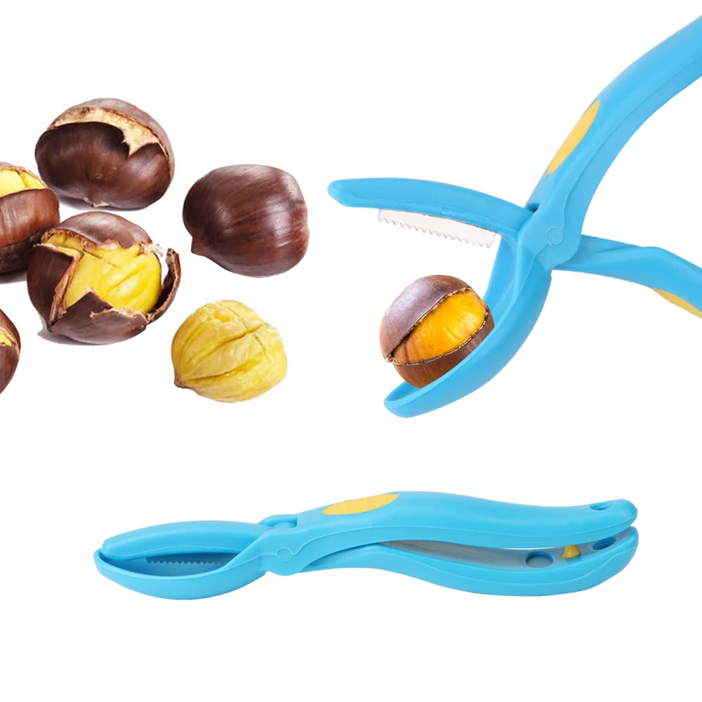 

NICEYARD Chestnut Cutter Chestnut Clip Pecan Nut Sheller Walnut Pliers Clamp Creative Gadget Stainless Steel Kitchen Tool