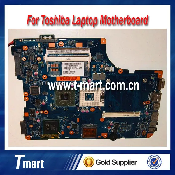 100% working laptop motherboard for toshiba L500 K000080420 LA-4981P system mainboard fully tested