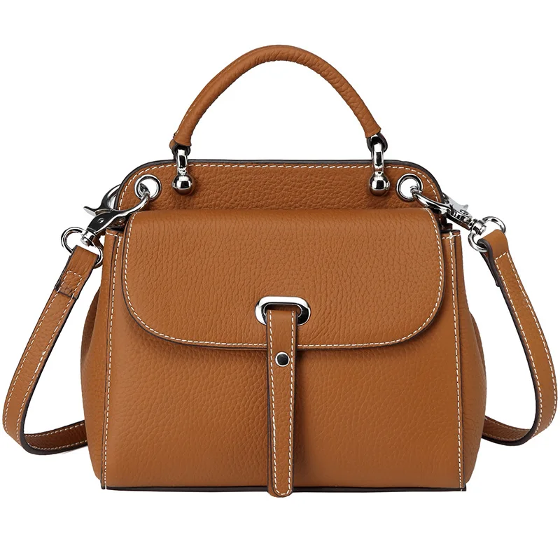 0 : Buy Women&#39;s new fashion leather wild large capacity buckle handbag Street trend ...