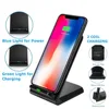 DCAE Qi Wireless Charger Stand For iPhone 11 Pro XS Max XR X 8 for Samsung S10 S9 S8 Xiaomi mi 9 10W Fast Charging Dock Station ► Photo 2/6