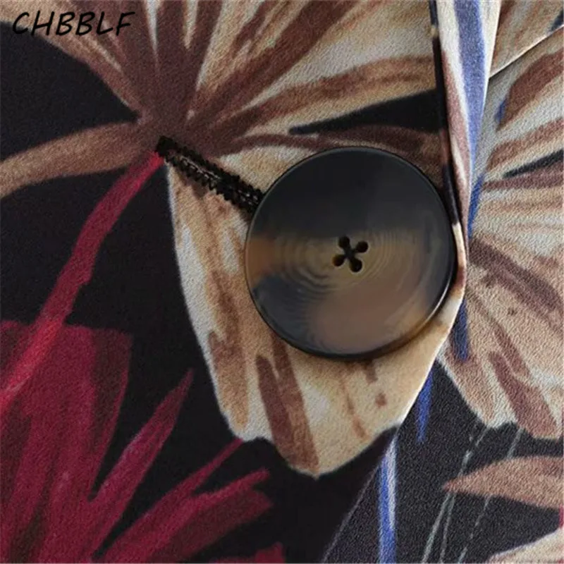 CHBBLF женские стильные комбинезоны с принтом галстук бабочка пояс карманами Ретро