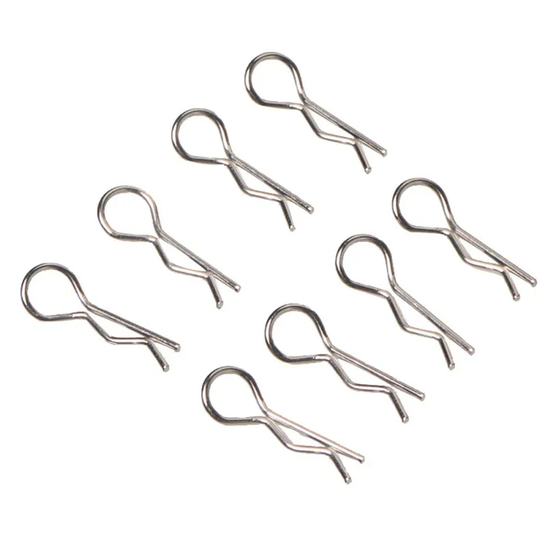 Surprise Price 8pcs 1/10 1/16 Stainless Steel Body Clips Pins For HPI Himoto HSP RC Car Racing Shell Wind Tail Parts