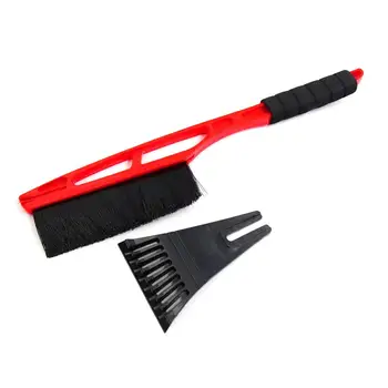 

uxcell Red Plastic Windshield Ice Scraper Snowbrush Shovel Removal Brush Cleaner for Car