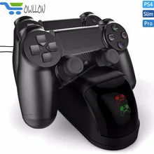PS4 контроллер Зарядное устройство PS4 док-станция для зарядки с статус зарядки Экран дисплея для sony Playstation 4 Dualshock 4 PS4 тонкий/PS4 Pro